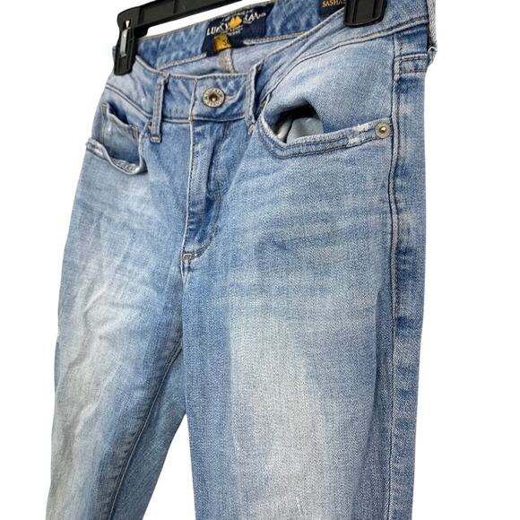 Lucky Brand Sasha Skinny Distressed Medium Wash Stretch Jeans Ankle 2 / 26 x 28 - Picture 6 of 15